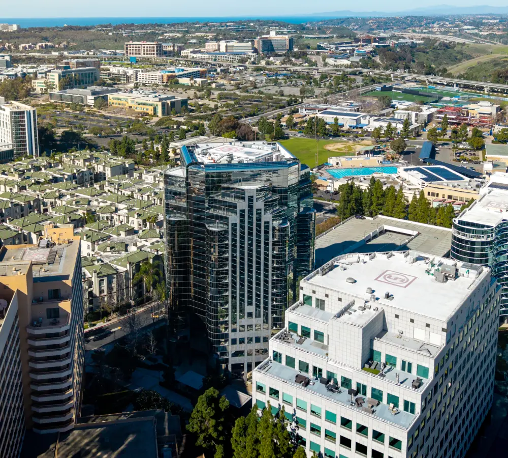 WebXd Office Building Drone Shot