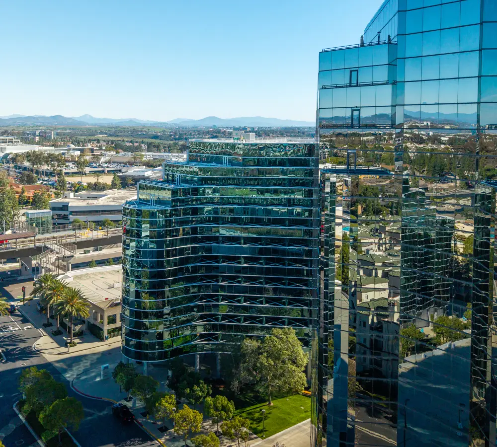 WebXd Office Building Exterior Drone Shot