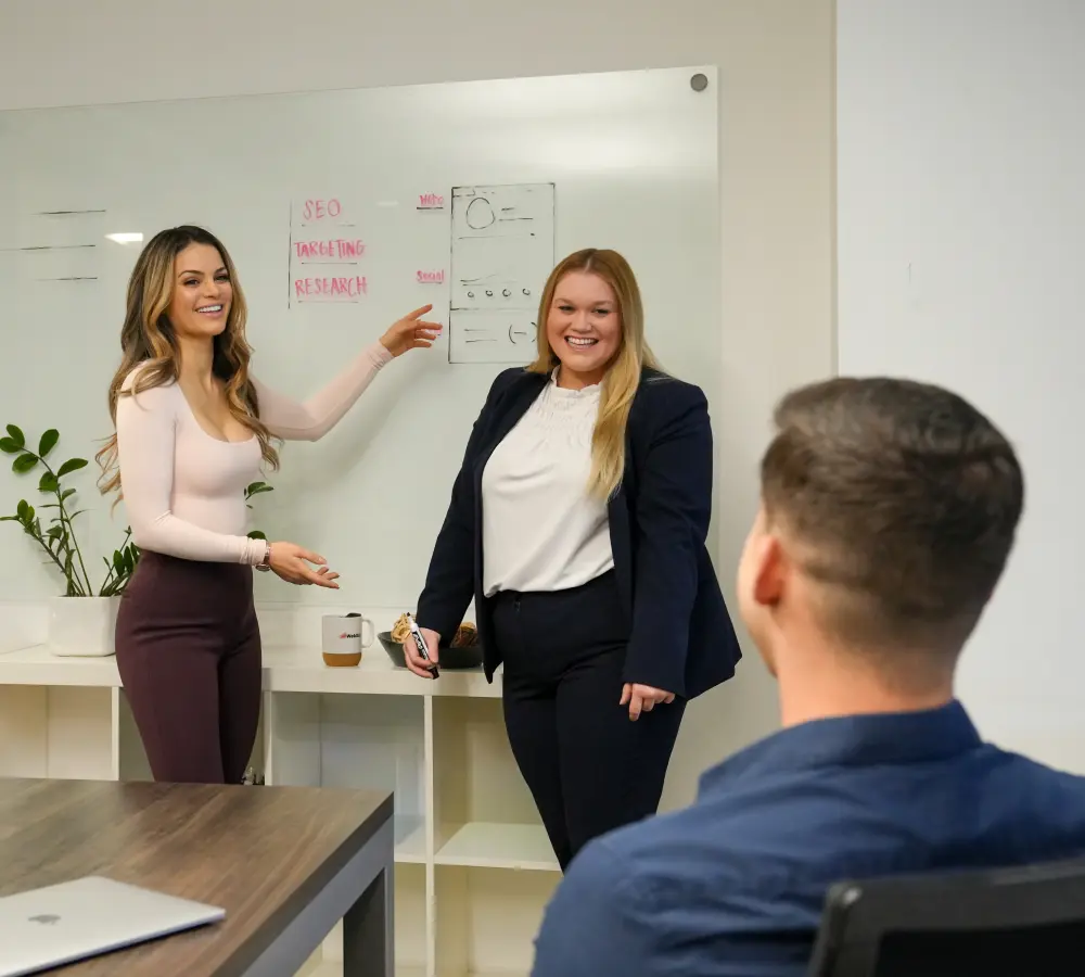 WebXd in office on whiteboard