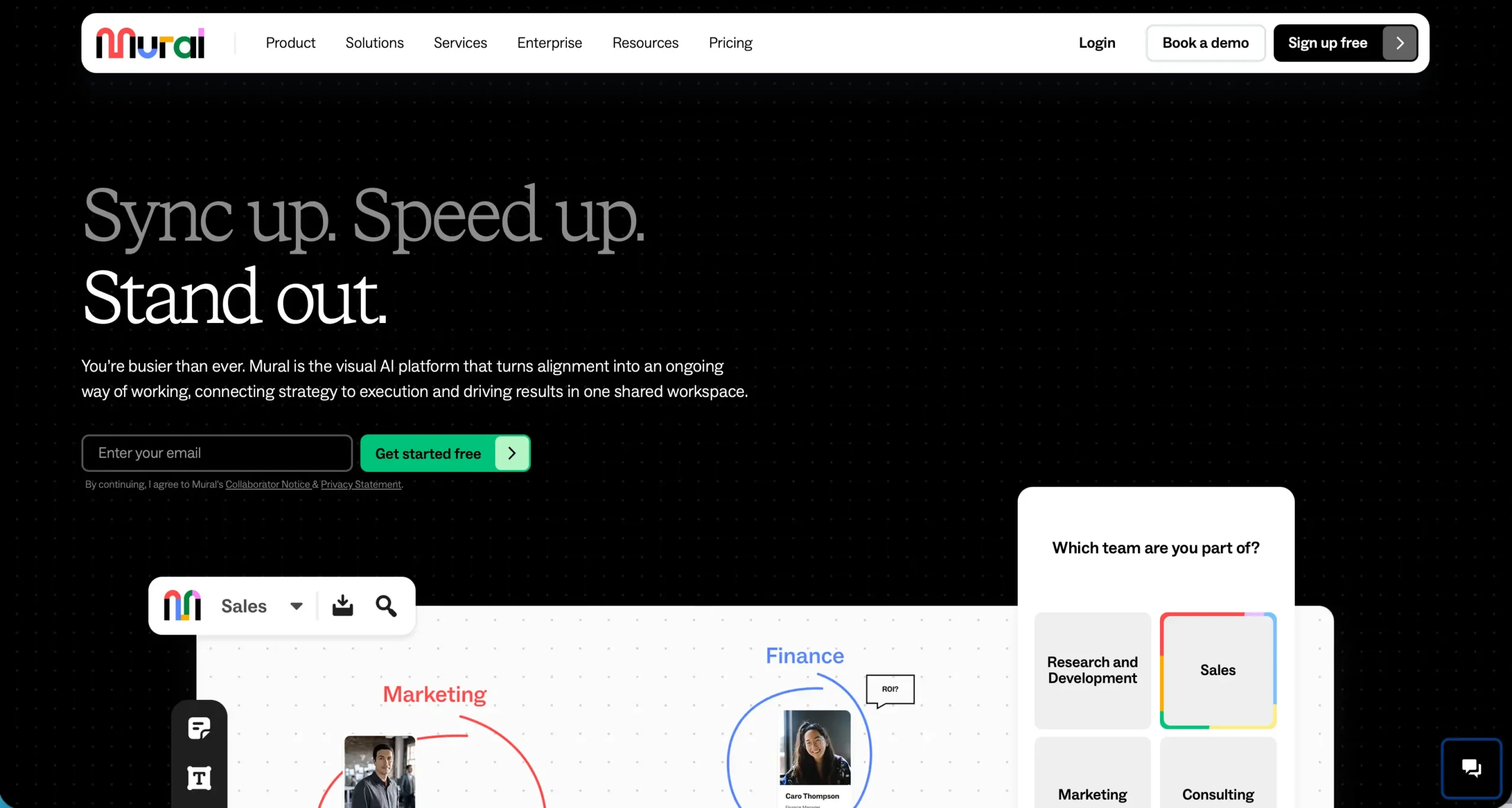 Mural homepage screenshot