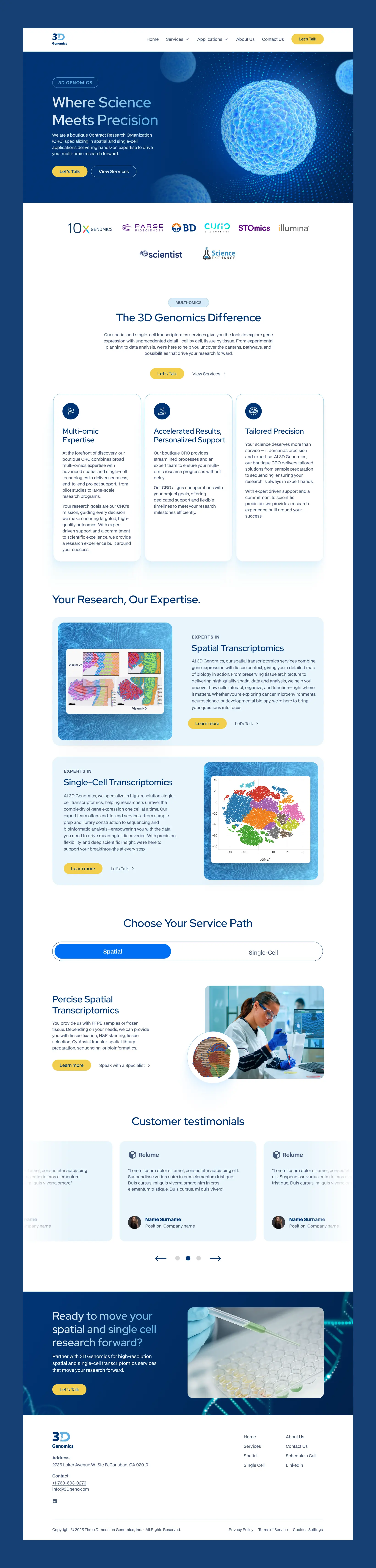 Biotech Website Design Inspiration