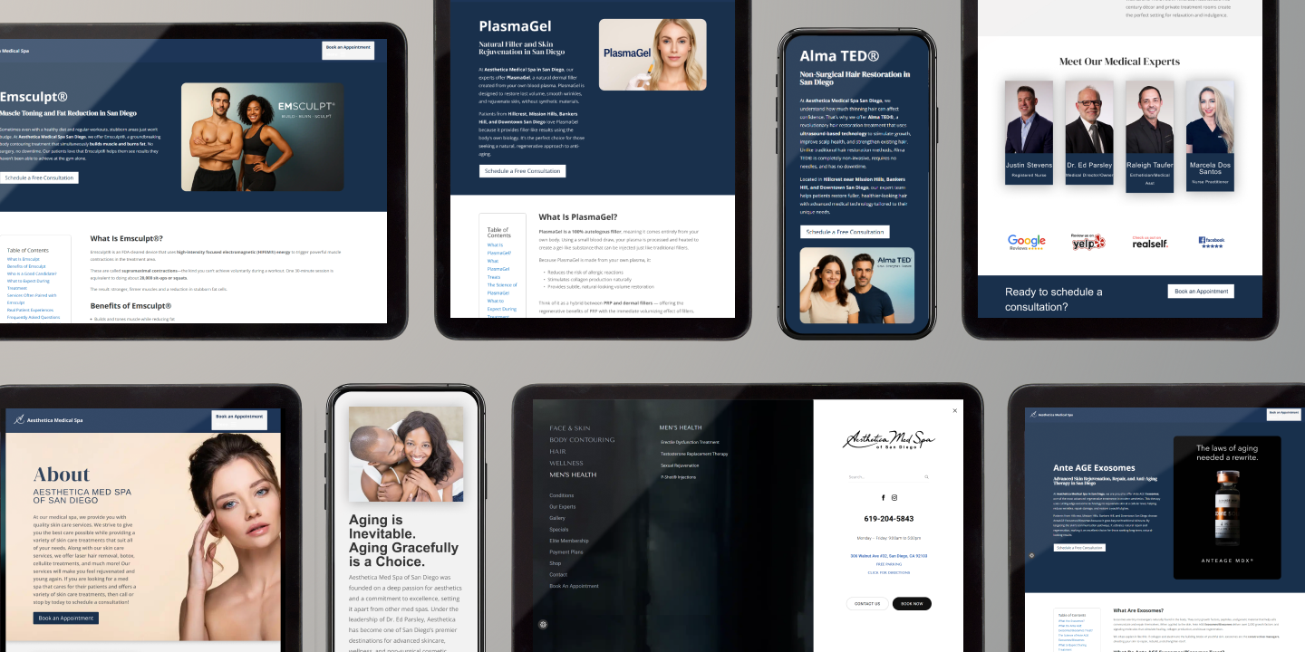 Aesthetica Med Spa client work 1