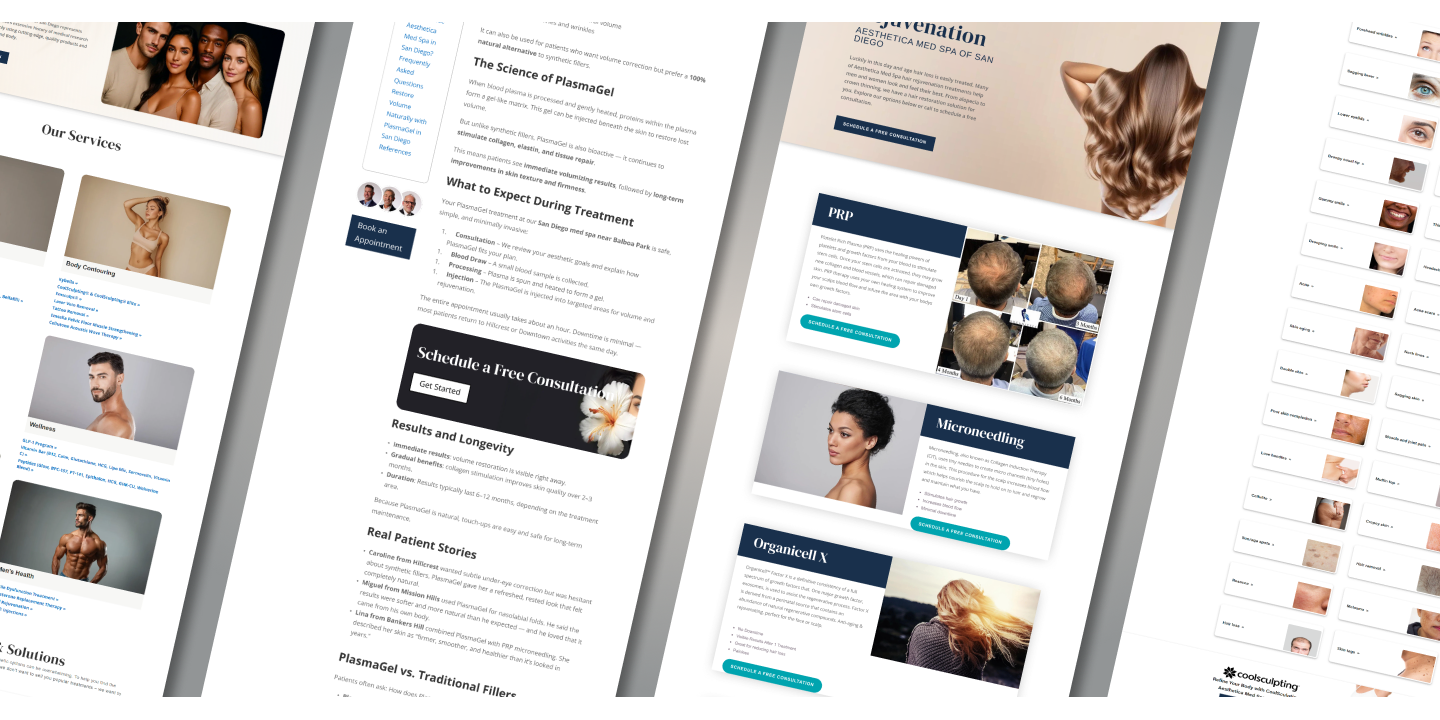 Aesthetica Med Spa client work 2